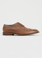 Topman Mens Brown Delta Longwing Tan Leather Brogues