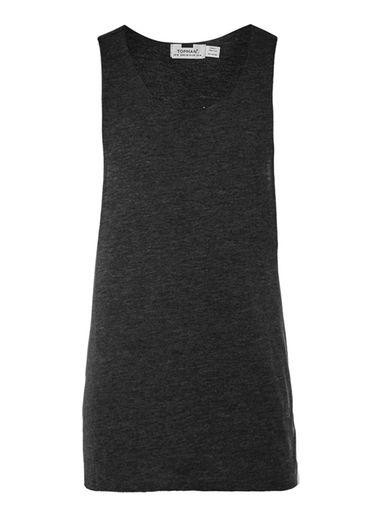 Topman Mens Black Extreme Racer Tank Top
