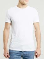 Topman Mens White Slim Fit T-shirt