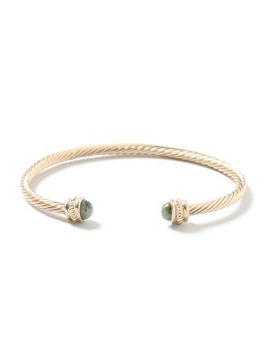 Topman Mens Gold. Gold Look Heart Chakra Cuff Bracelet*