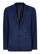 Topman Mens Blue Skinny Suit Jacket