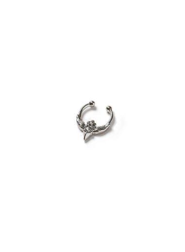Topman Mens Silver Crystal Septum Fake Nose Ring*