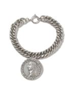 Topman Mens Silver Coin Bracelet*