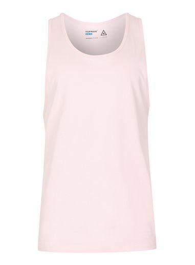 Topman Mens Pink Slim Fit Tank Top