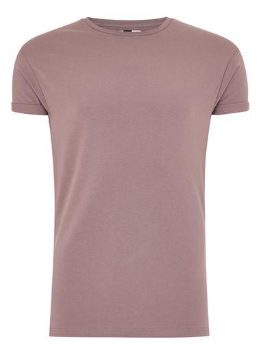 Topman Mens Purple Mauve Ultra Muscle Fit T-shirt