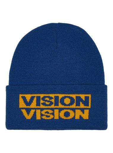 Topman Mens Multi Vision Street Wear Blue And Yellow Beanie