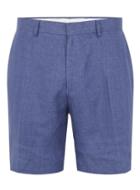Topman Mens Blue Linen Dress Shorts