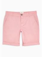 Selected Homme Mens Selected Homme Light Pink Organic Cotton Shorts