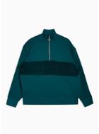 Topman Mens Green Teal Track Top