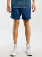Topman Mens Blue Navy Tape Chino Shorts