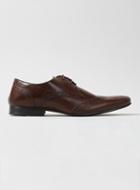 Topman Mens Brown Leather Wingcap Brogues