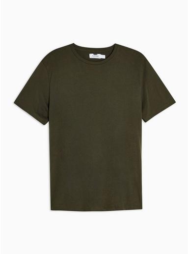 Topman Mens Khaki Forest Green Classic T-shirt