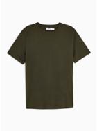 Topman Mens Khaki Forest Green Classic T-shirt