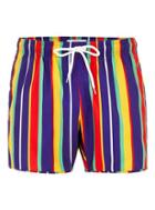 Topman Mens Multi Bright Stripe Swim Shorts