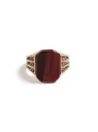 Topman Mens Red Gold Stone Ring*