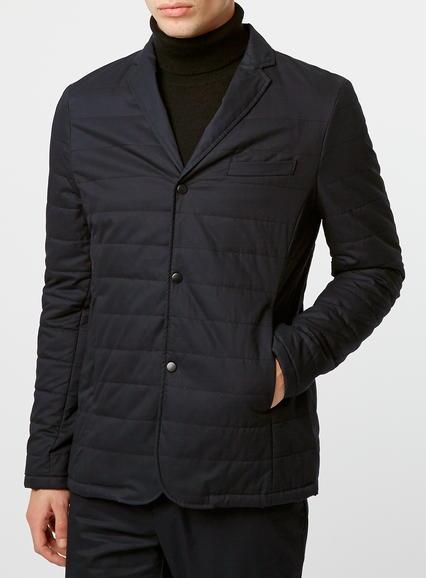 Topman Mens Blue Co-ord Collection Navy Wadded Blazer