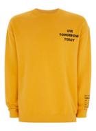 Topman Mens Yellow Mustard Legacy Sweatshirt