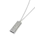 Topman Mens Silver Stamped Bar Necklace*