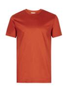 Topman Mens Red Topman Premium Rust Mercerised T-shirt