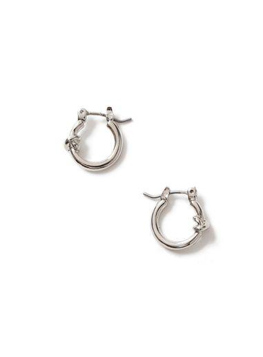 Topman Mens Silver Knot Hoop Earrings*