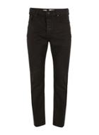 Topman Mens Black Coated Straight Jeans