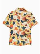 Topman Mens Multi Peaches And Cream Revere Shirt