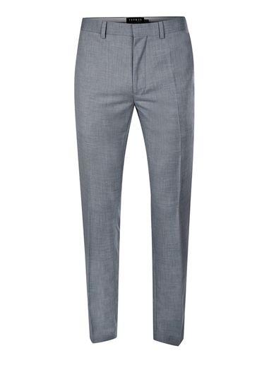 Topman Mens Smokey Blue Crosshatch Skinny Fit Suit Pants