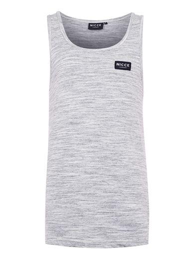 Topman Mens Nicce Grey And Blue Space Dye Tank Top