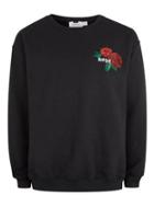 Topman Mens Black Hope Rose Sweatshirt