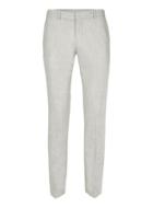 Topman Mens Light Grey Skinny Fit Suit Pants Containing Wool