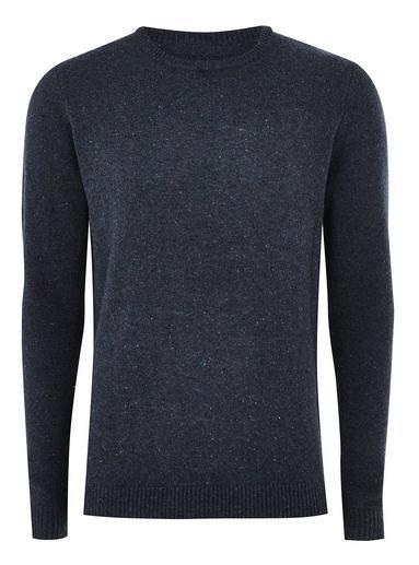 Topman Mens Selected Homme's Blue Merino Jumper