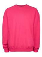 Topman Mens Bright Pink Oversized Sweatshirt