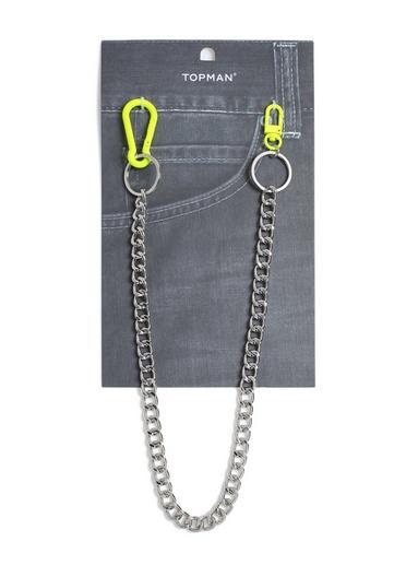 Topman Mens Yellow Neon Wallet Chain*