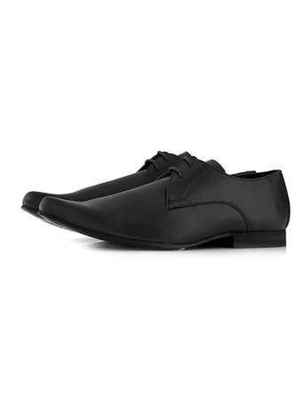 Topman Mens Black Smart Shoes