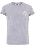 Topman Mens Mid Grey Gray Muscle Fit Roller T-shirt