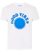 Topman Mens Blue Rinse Vintage's White 'good Vibes' T-shirt*