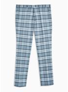 Twisted Tailor Mens Twisted Tailor Light Blue 'ginger' Check Pants