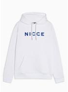 Nicce Mens Nicce White Logo Hoodie