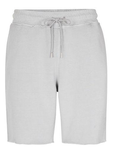 Topman Mens Washed Grey Raw Edge Jersey Shorts