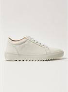 Topman Mens White Leather Upper Astro Lace Trainers