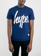 Topman Mens Blue Hype Navy Script T-shirt*