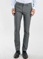 Topman Mens Light Grey Textured Ultra Skinny Fit Suit Pants