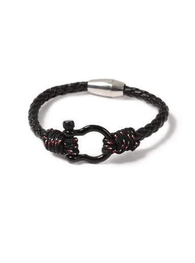 Topman Mens Black Corduroy Bracelet*
