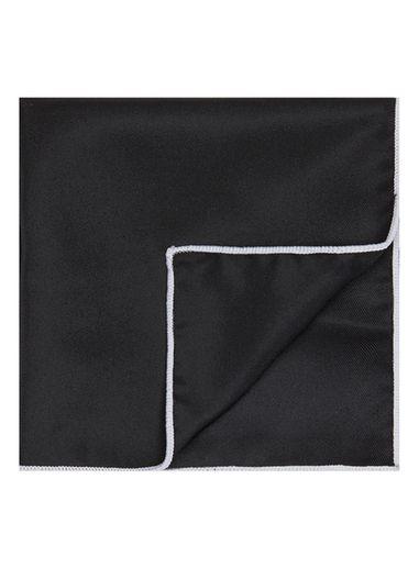 Topman Mens Black Pocket Square