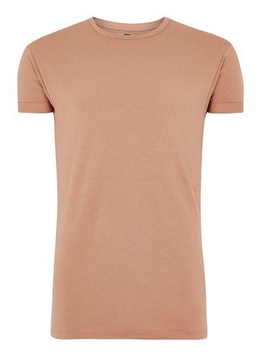 Topman Mens Brown Tan Ultra Muscle T-shirt