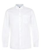 Topman Mens White Waffle Textured Long Sleeve Casual Shirt