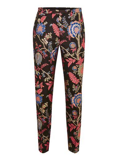 Topman Mens Multi Black Jacquard Skinny Suit Pants