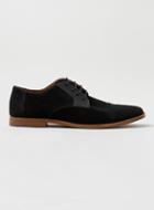 Topman Mens Black Toecap Desert Shoes