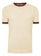 Topman Mens Cream Ecru Tipping Sweater