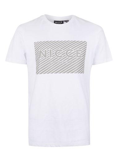 Topman Mens Nicce White Strike Logo T-shirt